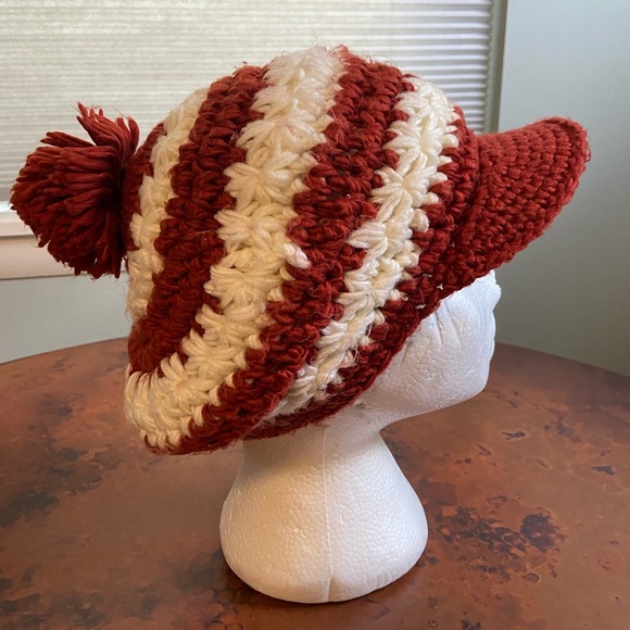 Vintage Crochet Slouchy Beret with Pom Pom in great vintage condition - Picture 5 of 7